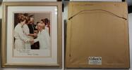 Collectibles Nancy Reagan Signature Photo Mrs. Robert Hurst Framed 12 1/2 x 14 -