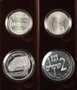 Weltmünzen Israel Hanukka From Yemen 2 Coin Silver Proof & UNC Set with Box and COA -