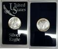 Bullion American Silver Eagle ASE BU in Deluxe Acrylic Case and Sleeve -