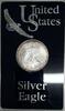 Bullion American Silver Eagle ASE BU in Deluxe Acrylic Case and Sleeve -