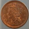USA Braided Hair   1c ANACS MS-64 RB Red Brown *Very Choice BU* B. Large Cent 1852 ANACS MS-64 RB