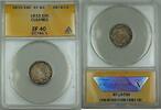 USA Dime Capped Bust Silver 10c ANACS EF-40 Details Cleaned GBr -