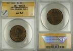 Exonumia Token Gaming Counter Flag Counter FLG-2 ANACS AU-50 -
