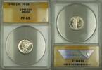 USA Dime Proof Mercury Silver 10c ANACS PF-65 Gem Coin -