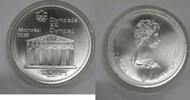 Kanada 10 Dollar 1974 Canada RCM Montreal Olympic Games Silver Coin - Temple -