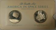 Exonumia America in Space Series: TIROS I & GEMINI III   Silver Proof Medals Sterling  Struck by the Franklin Mint