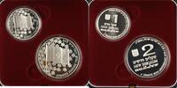 Weltmünzen Israel New Sheqalim Jubilee Year 2 Coin Silver Proof & UNC Set NO COA -