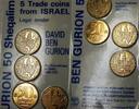 Weltmünzen Israel David Ben Gurion Commem 50 Sheqels 5 Coin Brilliant Uncirclated Set -
