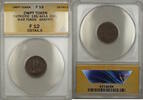 Exonumia Token Patriotic Civil War 135/441A ANACS F-12 Details Graffiti -