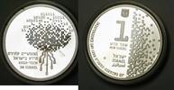 Weltmünzen 1 New Sheqel Israel Silver Proof High Tech 51st Anniversary No Box or COA -