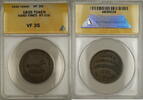 Exonumia Token Hard Times Plow OBV Walsh's Store Lansingburgh NY HT-216 ANACS VF-35 -