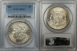 USA Morgan Silver Dollar   PCGS MS-63 (6) $1 Coin 1886 PCGS MS-63