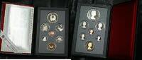 Kanada Dollar Canada Proof Set 7 Gem Coins in Leather Case Double Set with Box -