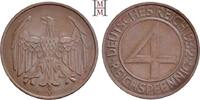 WEIMARER REPUBLIK 4 Reichspfennig -