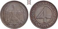 WEIMARER REPUBLIK 4 Reichspfennig -