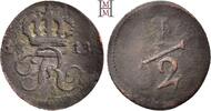 WÜRTTEMBERG 1/2 Kreuzer Friedrich II. / I., 1797-1816. -