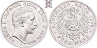 REICHSSILBERMÜNZEN 5 Mark PREUSSEN Wilhelm II., 1888-1918. -
