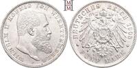 REICHSSILBERMÜNZEN 5 Mark WÜRTTEMBERG Wilhelm II., 1891-1918. -