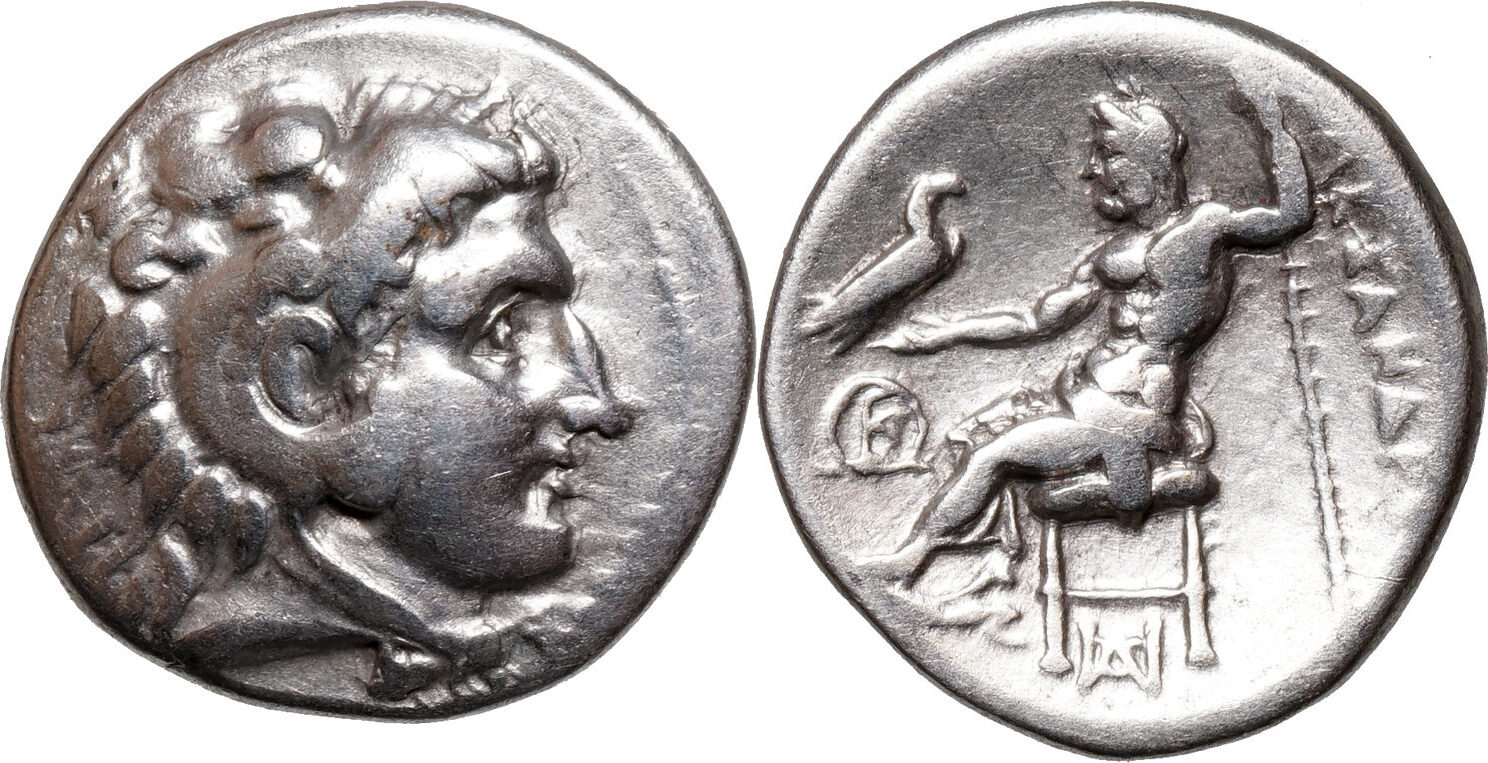 Alexander III. "der Große" Drachme (posthum, 320 BCE) Milet ss