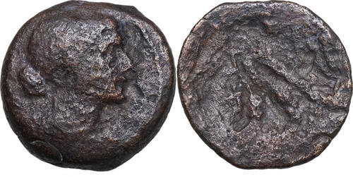 KLEOPATRA VII. Thea Neotera (51-30 BCE) AE-27 Alexandria, Adler, Geliebte Julius Caesars und Marc An
