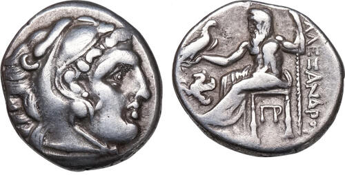 Alexander III. der Große (336-323 BCE) AR Drachme posthum (320-301 BCE) Lampsakos, Antigonos I Monop