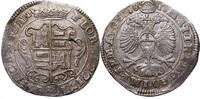 Niederlande, Kampen (1612-1619) Gulden / 28 Stuiver Gekröntes und geschmücktes Wappen / Kaiserlicher Doppeladler mit Krone -