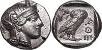 Attica, Athen (454-404 BCE) AR Tetradrachme ATHENA / EULE mit Olivenzweig. st