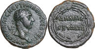 Trajan (98-117) AE-22 Prägung in Rom für Antiochia. 98/99. Schrift in Kranz. Gute Details! -