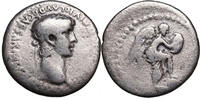 Nero (54-68) AR Hemidrachme Caesarea, NIKE mit Schild, Fuß auf Globus -