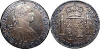 Carlos IV. (1788-1808) 8 Reales 1807, Mexico City. Feine Patina! -