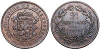 LUXEMBOURG. William III (1849-1890) 2 1/2 Centimes Brussels -