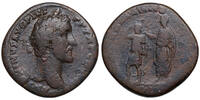 Antonius Pius (138-161) Rom. REX ARMENIIS. Antoninus krönt den armenischen König. Selten! Æ Sesterz  ss-
