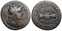 Phrygia. Hierapolis AE-24 Apollo / Handschlag -