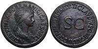 Agrippina Senior (t 33) AE Sesterz unter Claudius ~50-54 CE Rom, 50-54. S-C. Attraktives Stück! ss, 