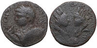 Elagabal (218-222) AE Samosata, Zwei Tyche-Büsten. ss- 39,00 EUR  zzgl. 7,00 EUR Versand