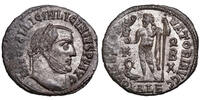 Licinius I. (308-324) Æ Follis Alexandria, JUPITER mit Victoriola, Adler mit Kranz. Top-Büste! -