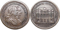 Bau der Universität Wien Bronzemedaille unter Maria Theresia (1740-1781) RDR