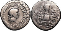 Marc Anton und Octavia (39 BCE) AR Cistophorus Ionien, Ephesos. s
