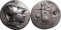 Pamphylien, SIDE (~205-190 BCE) AR Tetradrachme Magistrat Deino Athena, Nike, Granatapfel. Seleukidi