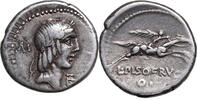 L. Calpurnius Piso Frugi (90 BCE) AR Denar Rom. APOLLO mit Lorbeerkranz,... 159,00 EUR  zzgl. 9,00 EUR Versand