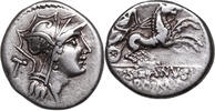 D. Iunius Silanus (91 BCE) AR Denar behelmter Romakopf, T / VICTORIA in ... 129,00 EUR  zzgl. 9,00 EUR Versand