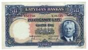50 Latu 1934 Latvia  XF/XF+