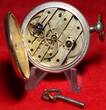ca.1908 Antike Taschenuhr, Calinder 10 Rubins, Silber, guter Zustand gut