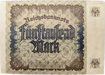 Deutschland  Reichsschuldenverwaltung 5000 Mark 02.12.1922 KN 528995 II-III