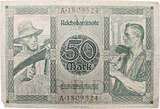WEIMAR  Reichsbank 50 Mark 23.07.1920 KN 1809524 III