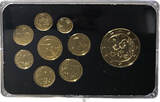 MALTA 3,88 € + Medaille KMS 2008 - Prestige-Coinset vergoldet Rhodium in einem Hartplastik-Blister UNC