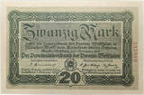 MÜNSTER 2 x 20 Mark 1918 Notgeld Münster KN 335938+9 I