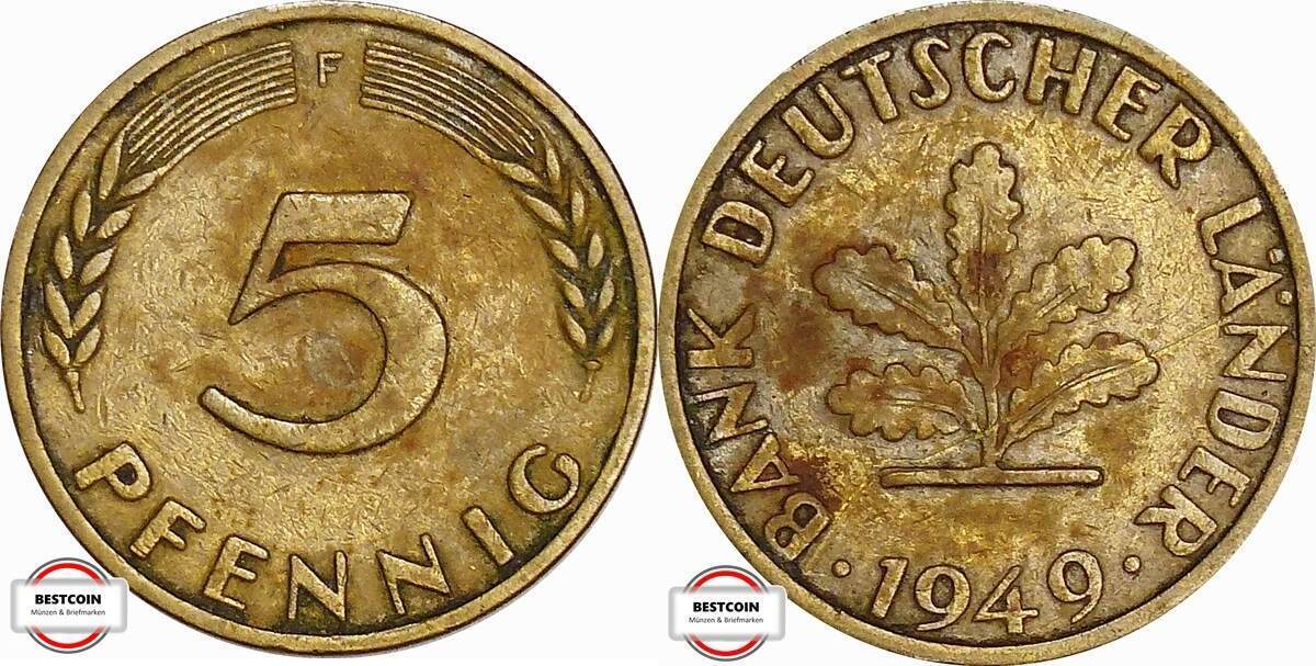 5 Pfennig Wert Tabelle