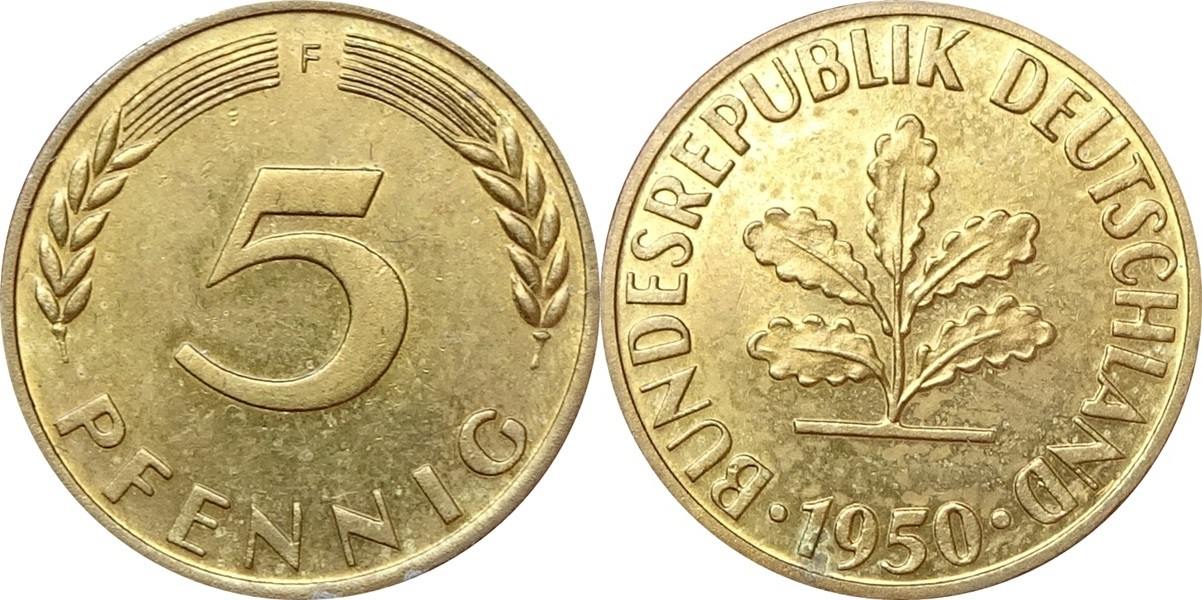 5 Pfennig Wert Tabelle
