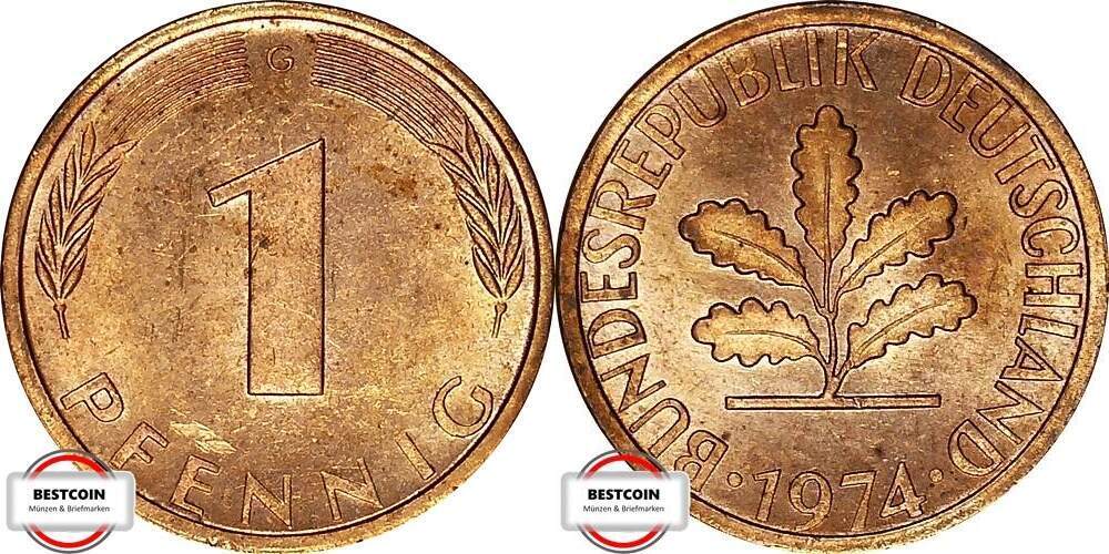 1 Pfennig 1974